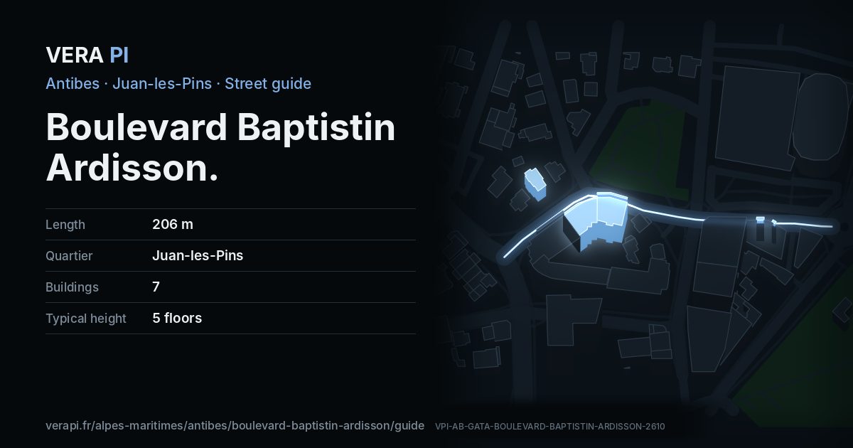 The VERA PI card for Boulevard Baptistin Ardisson
