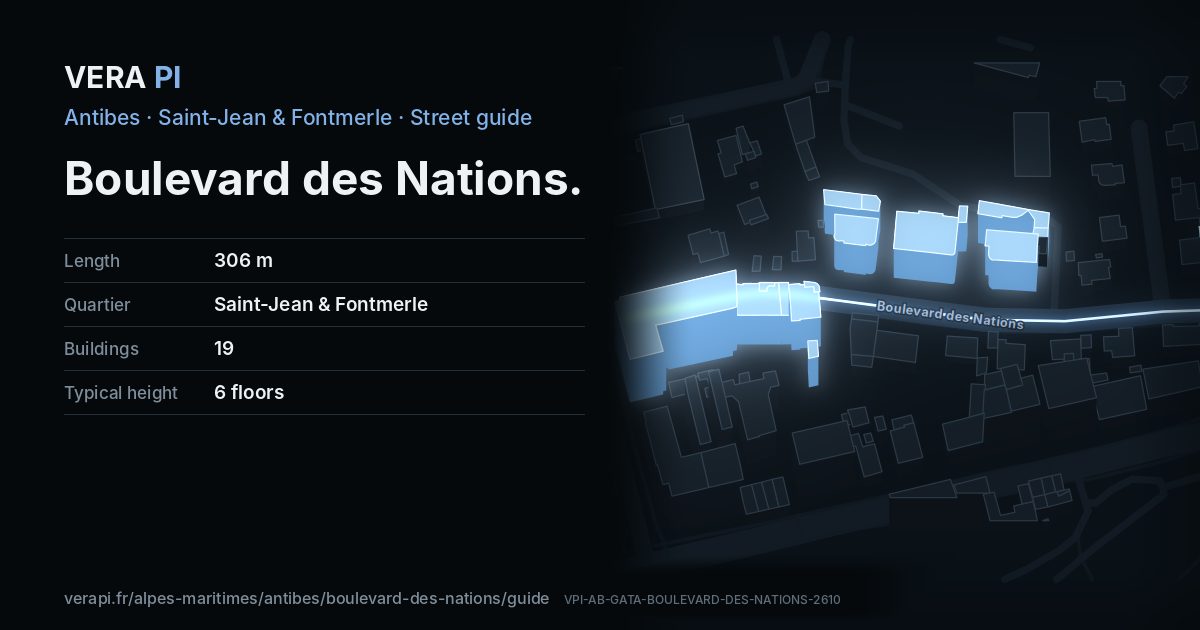 The VERA PI card for Boulevard des Nations