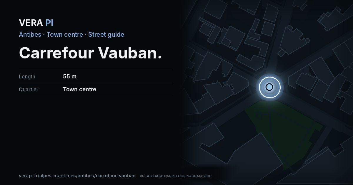 The VERA PI card for Carrefour Vauban