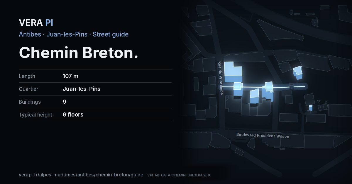 The VERA PI card for Chemin Breton
