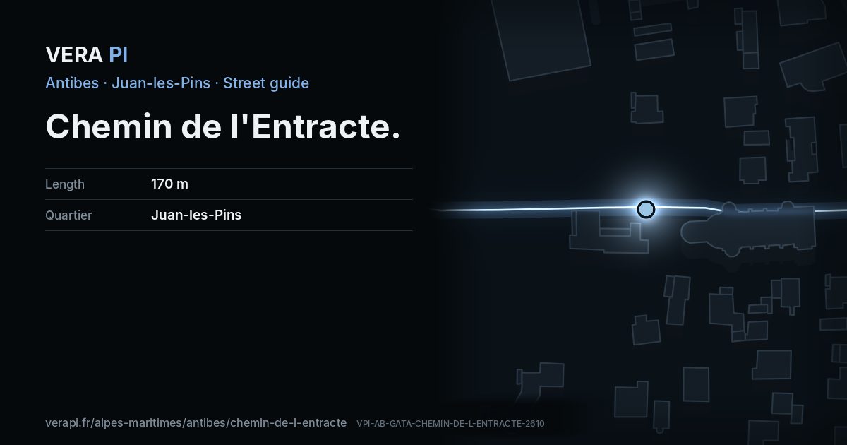 The VERA PI card for Chemin de l'Entracte