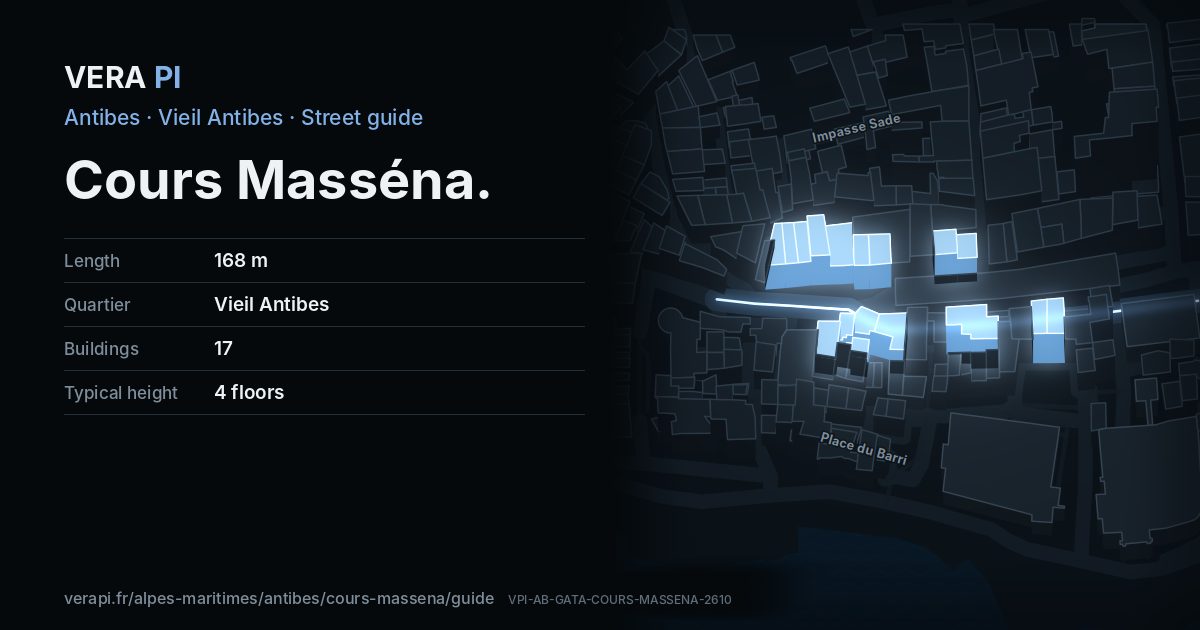 The VERA PI card for Cours Masséna