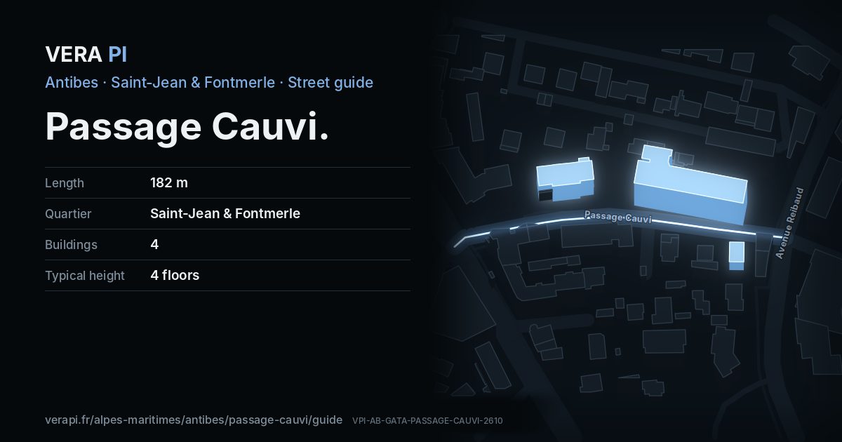 The VERA PI card for Passage Cauvi