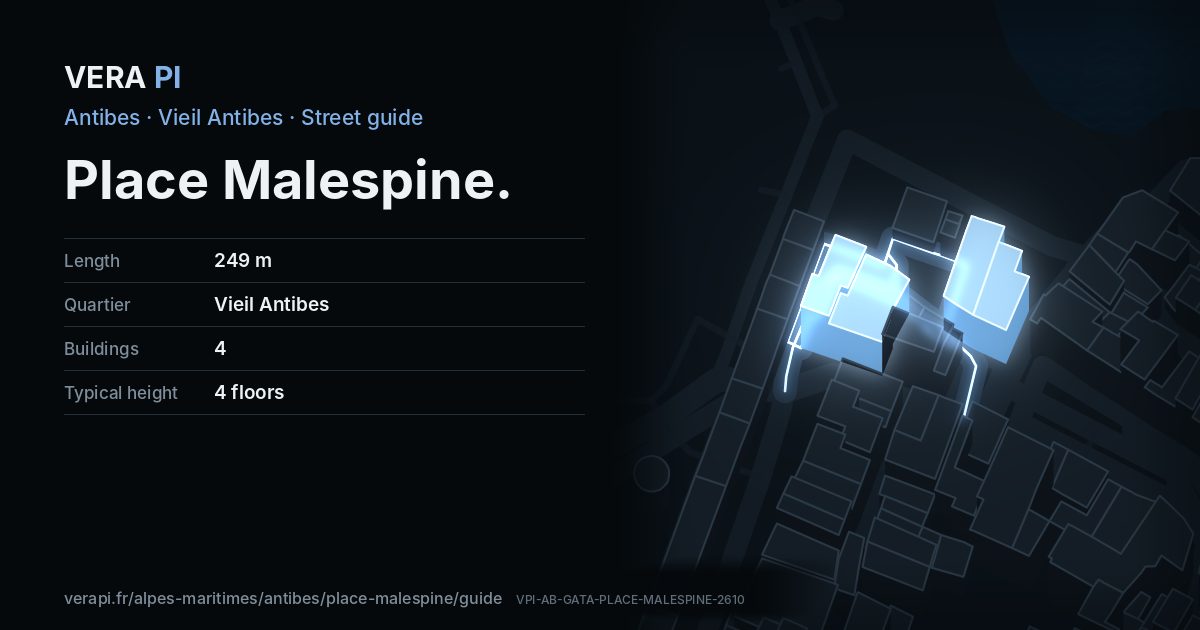 The VERA PI card for Place Malespine