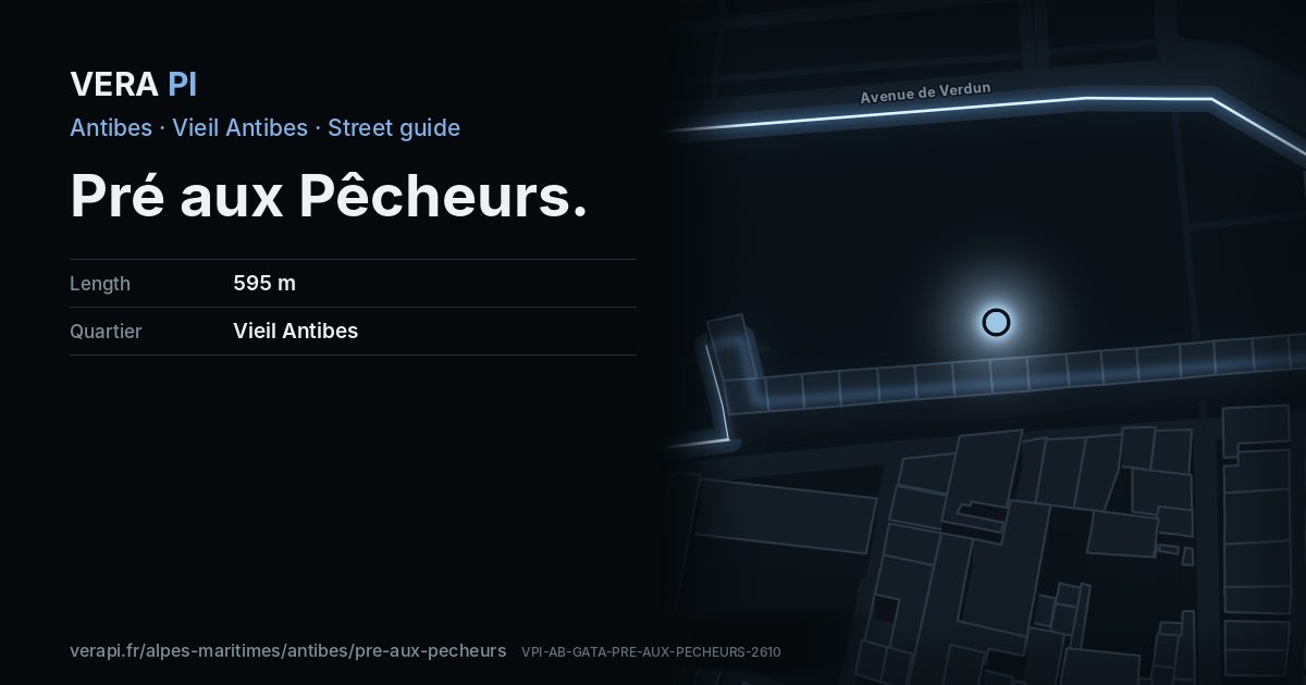 The VERA PI card for Pré aux Pêcheurs