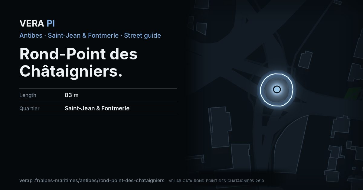 The VERA PI card for Rond-Point des Châtaigniers