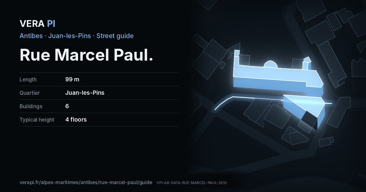 The VERA PI card for Rue Marcel Paul