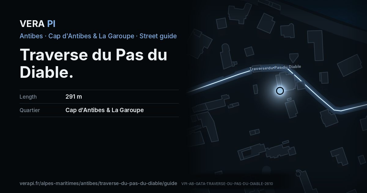 The VERA PI card for Traverse du Pas du Diable