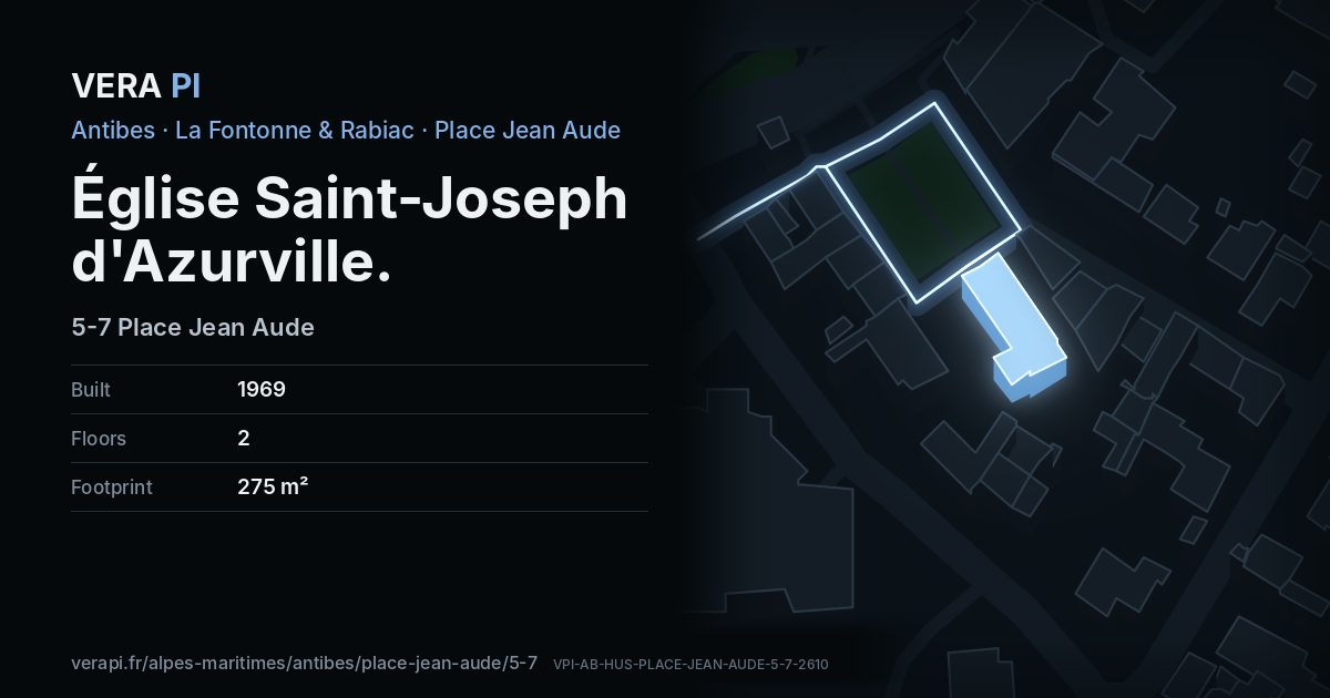 The VERA PI card for Église Saint-Joseph d'Azurville