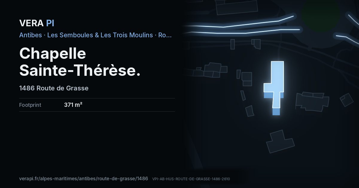 The VERA PI card for Chapelle Sainte-Thérèse