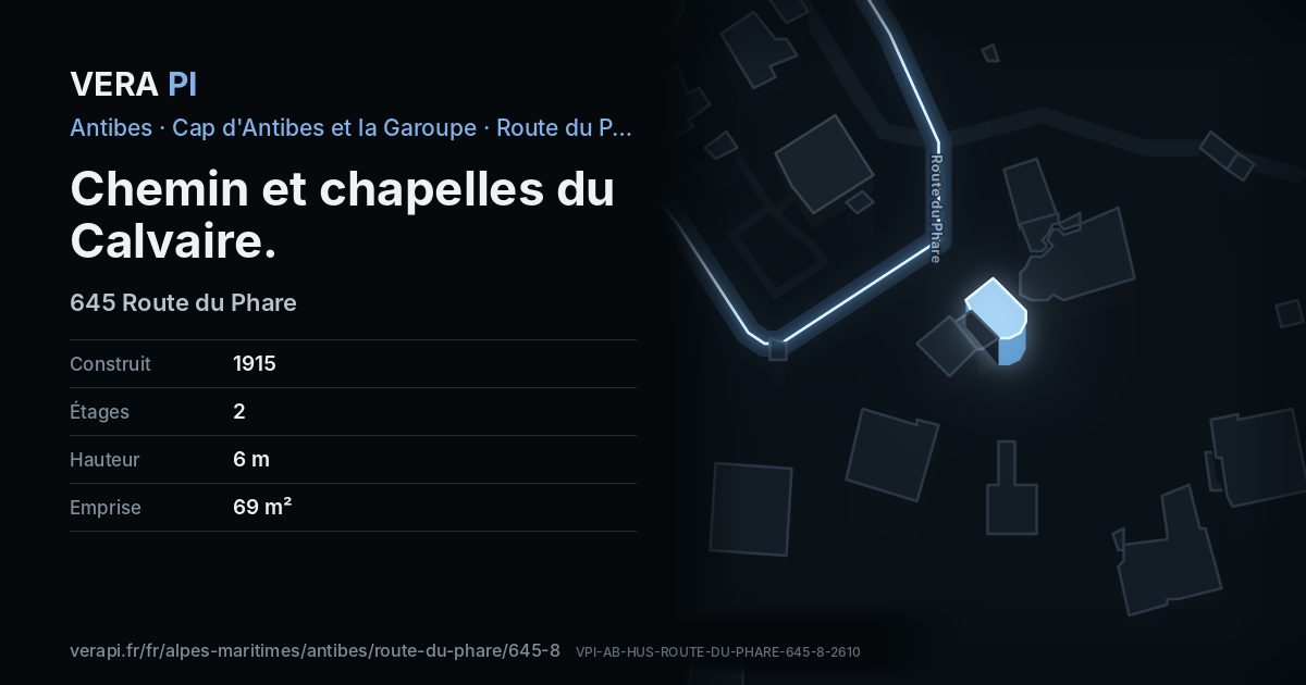 La carte VERA PI de Chemin et chapelles du Calvaire