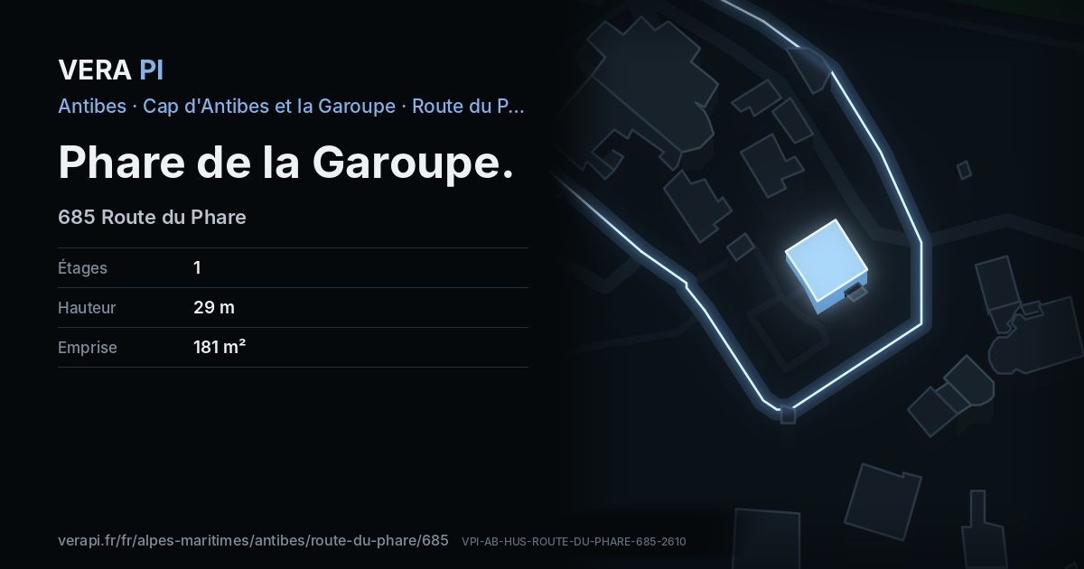 La carte VERA PI de Phare de la Garoupe