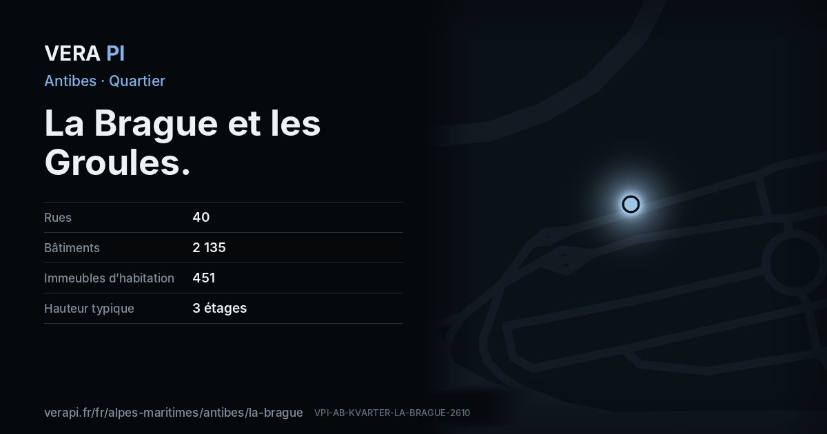 La carte VERA PI de La Brague et les Groules