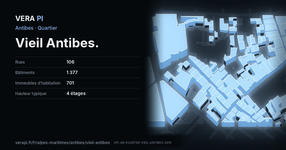 La carte VERA PI de Vieil Antibes