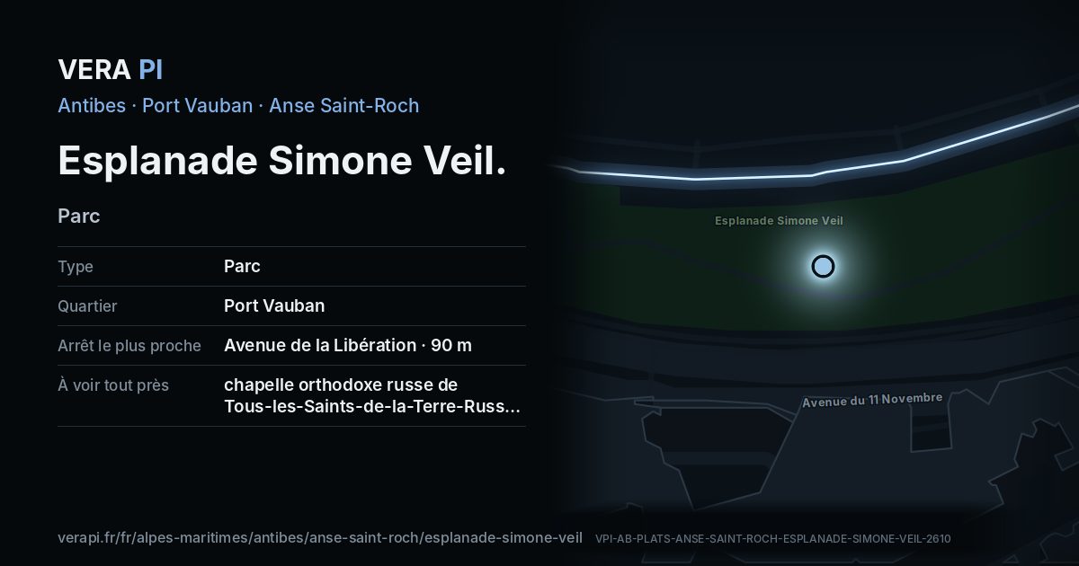 La carte VERA PI de Esplanade Simone Veil