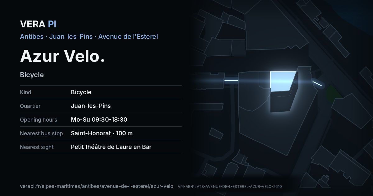 The VERA PI card for Azur Velo