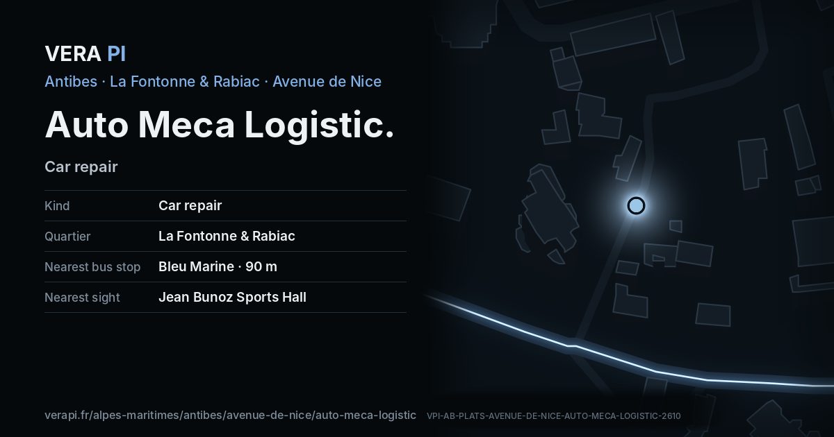 The VERA PI card for Auto Meca Logistic