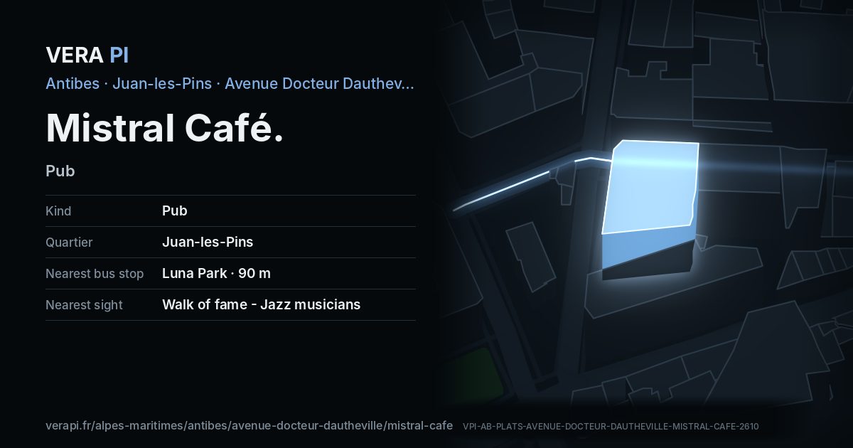 The VERA PI card for Mistral Café