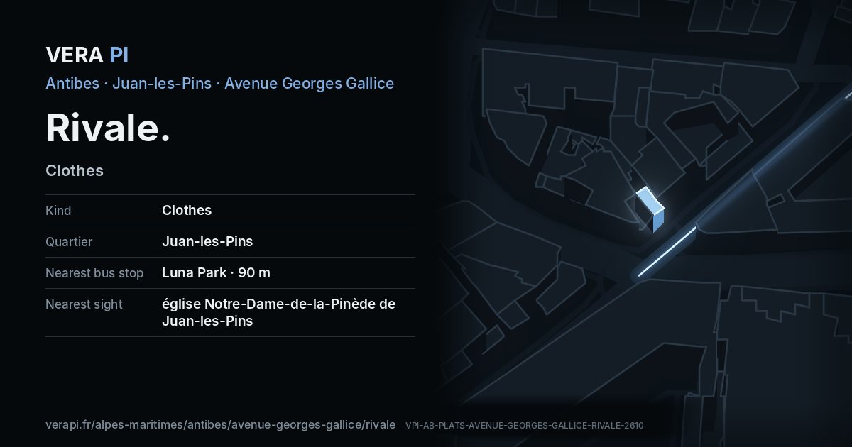 The VERA PI card for Rivale