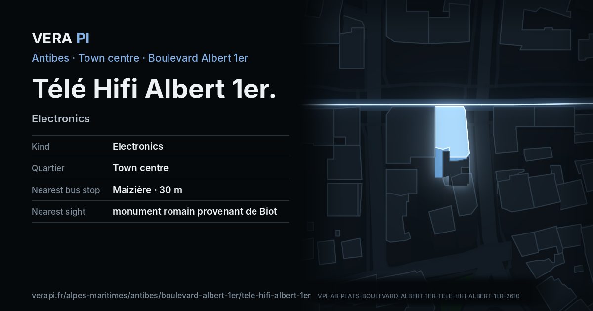 The VERA PI card for Télé Hifi Albert 1er