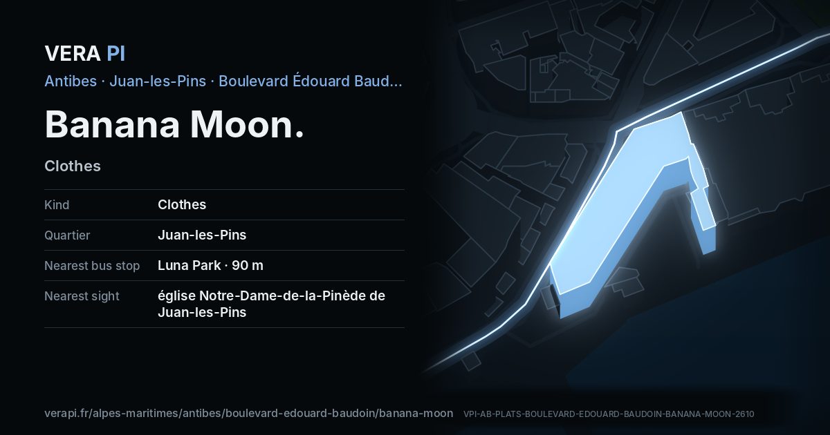 The VERA PI card for Banana Moon