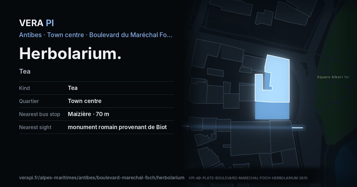The VERA PI card for Herbolarium