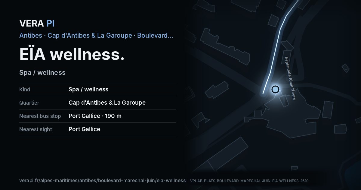 The VERA PI card for EÏA wellness