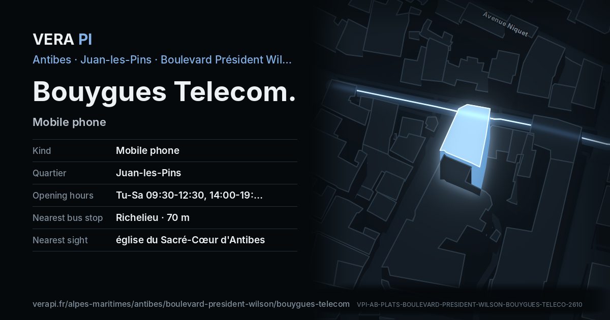 The VERA PI card for Bouygues Telecom