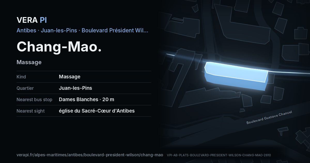 The VERA PI card for Chang-Mao