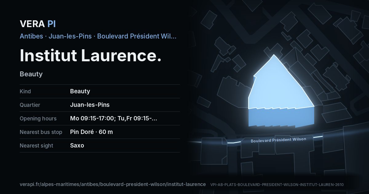 The VERA PI card for Institut Laurence