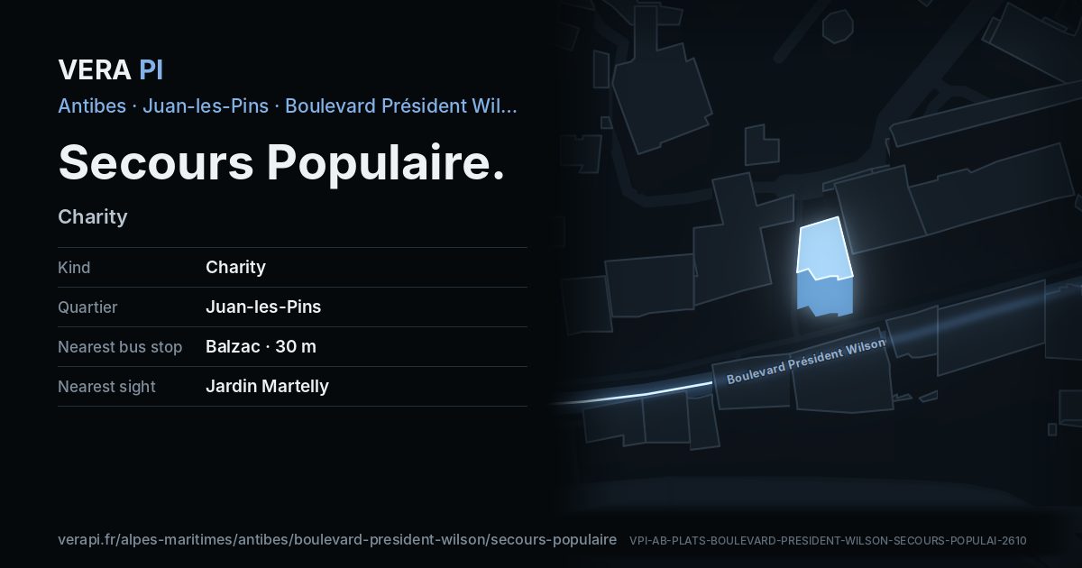 The VERA PI card for Secours Populaire