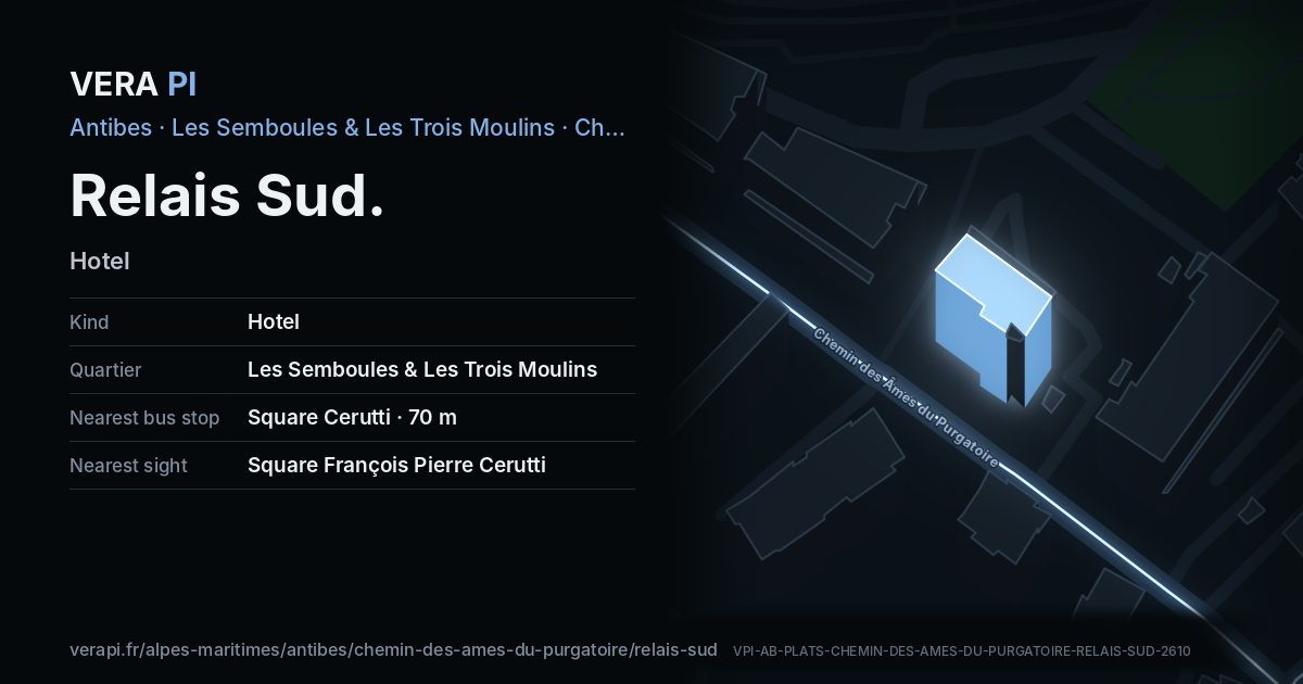 The VERA PI card for Relais Sud
