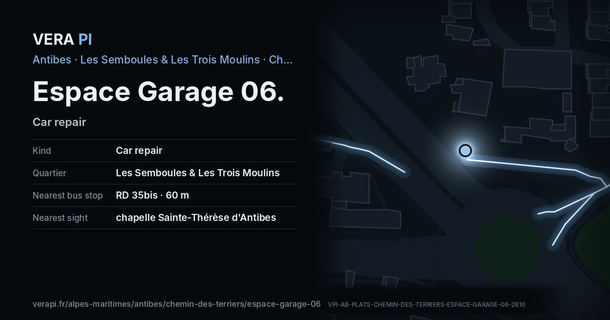 The VERA PI card for Espace Garage 06