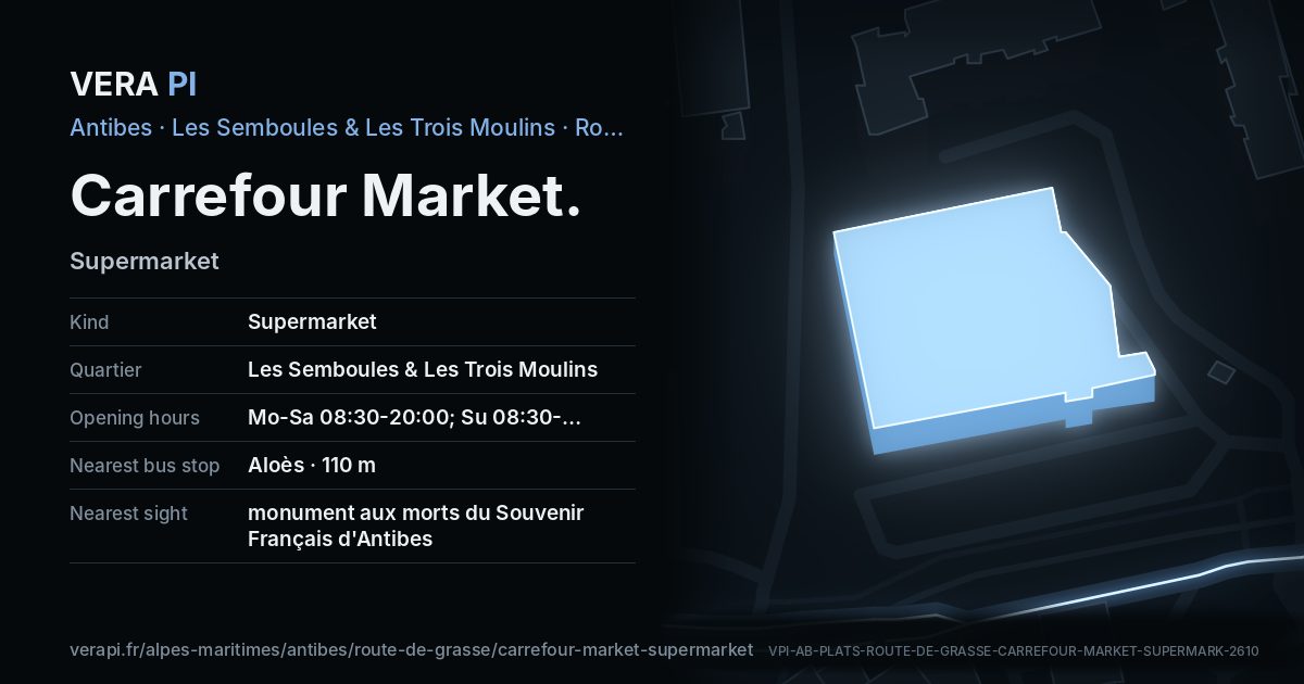 The VERA PI card for Carrefour Market