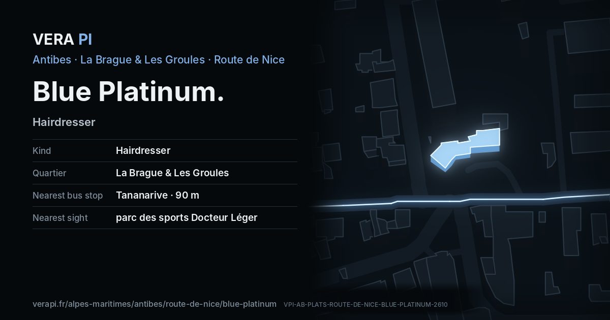 The VERA PI card for Blue Platinum