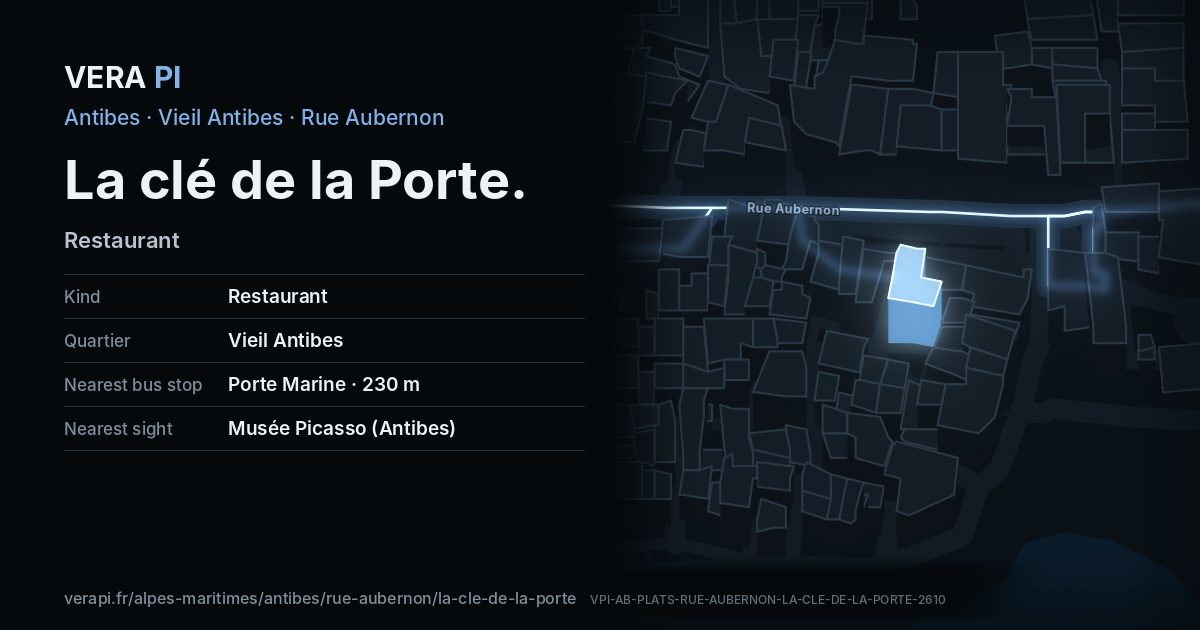 The VERA PI card for La clé de la Porte
