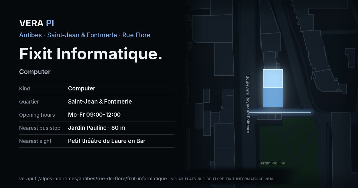 The VERA PI card for Fixit Informatique