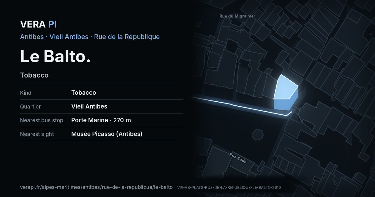 The VERA PI card for Le Balto