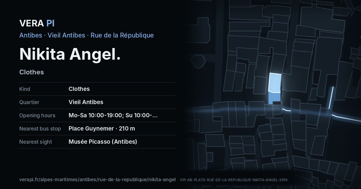 The VERA PI card for Nikita Angel