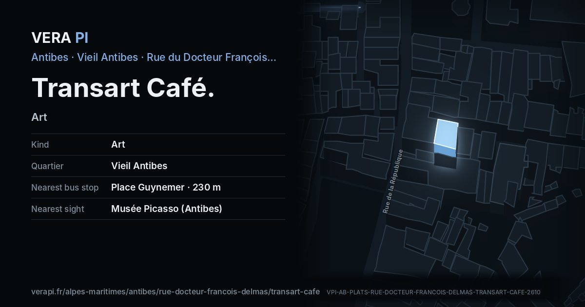 The VERA PI card for Transart Café