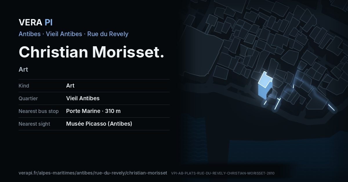 The VERA PI card for Christian Morisset