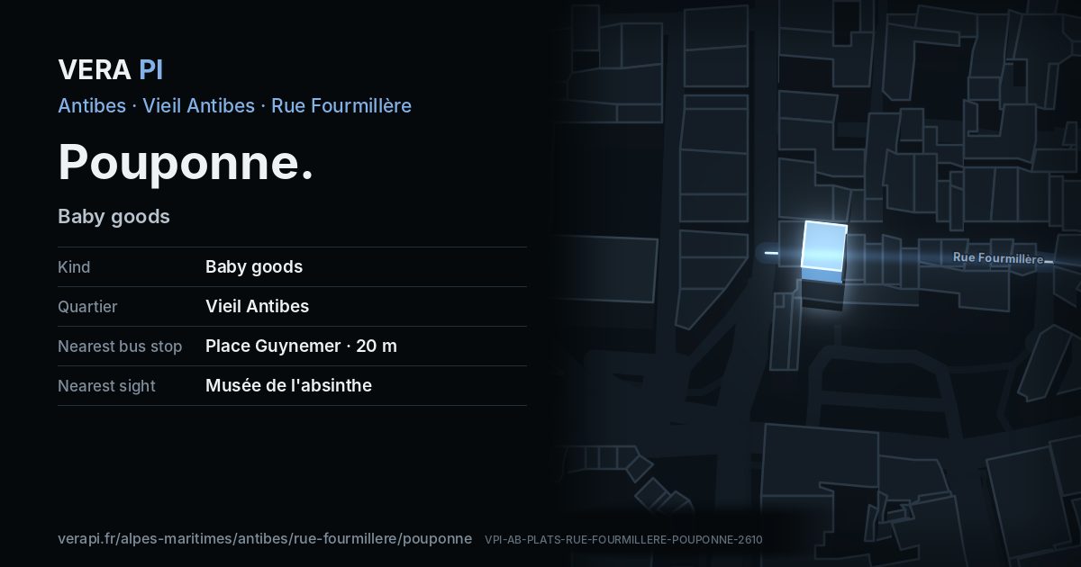 The VERA PI card for Pouponne