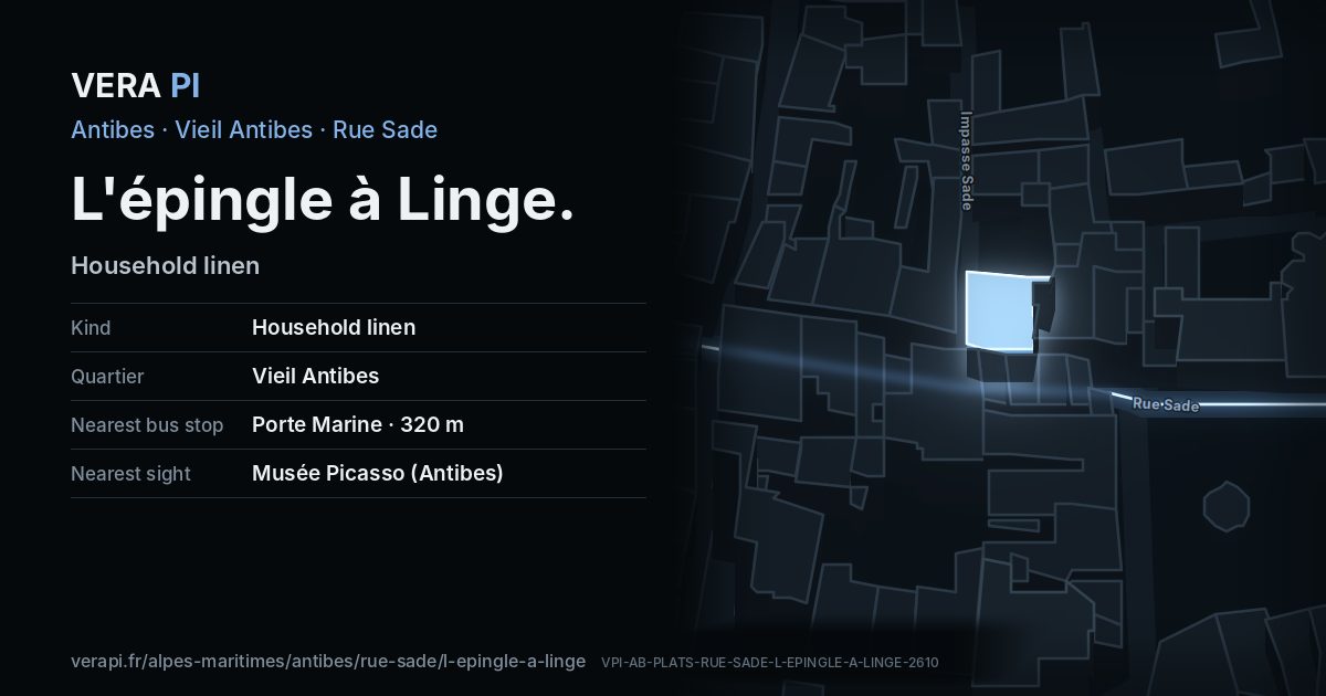 The VERA PI card for L'épingle à Linge