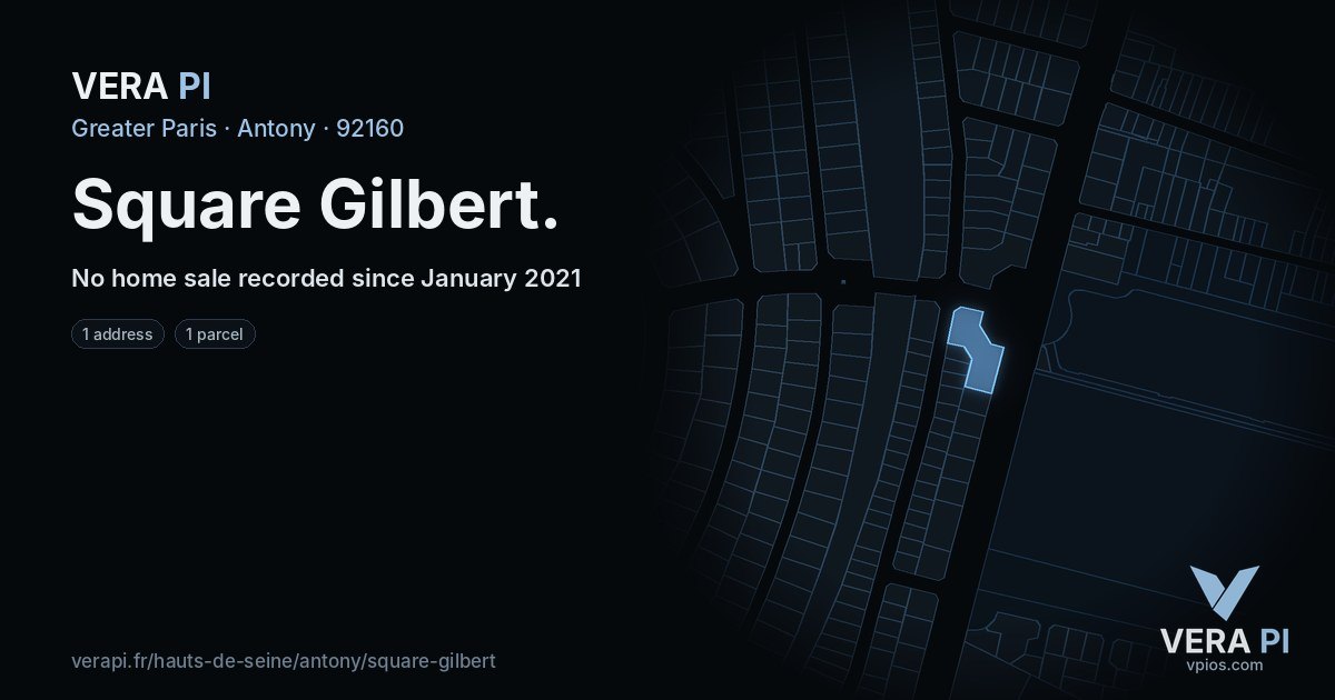 Square Gilbert, Antony at night – every parcel coloured by the prices around it, the street's own parcels lit