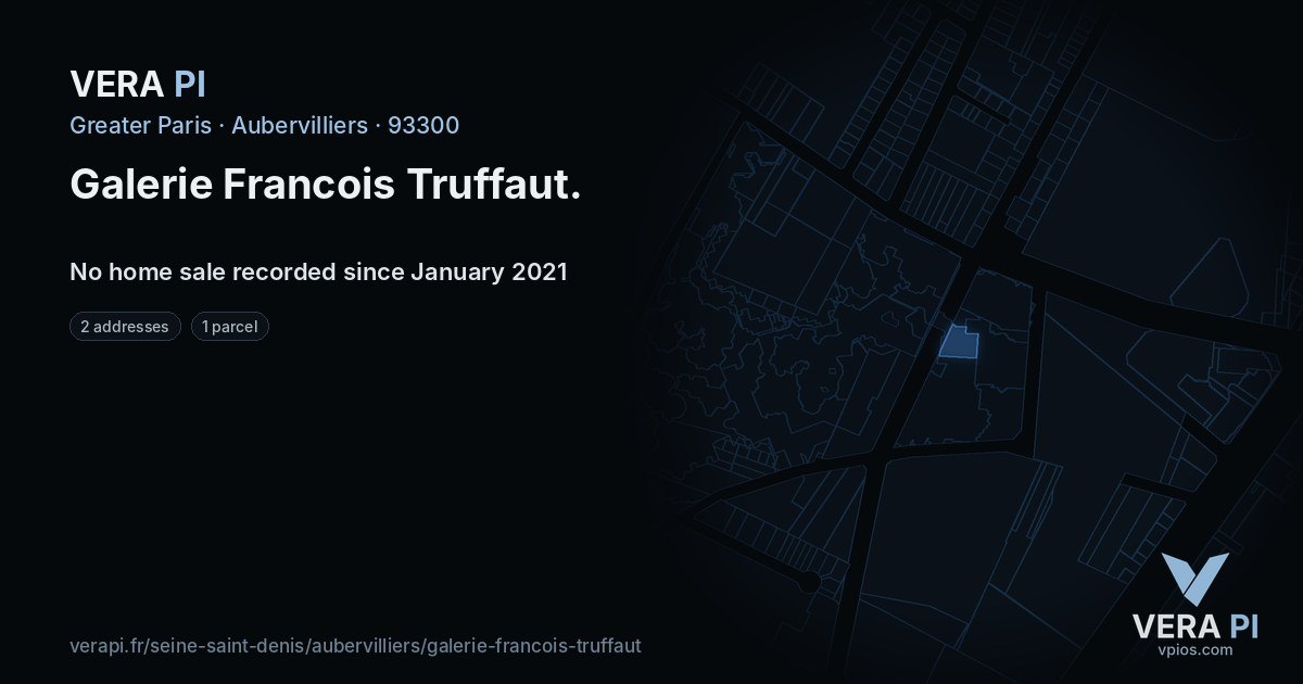 Galerie Francois Truffaut, Aubervilliers at night – every parcel coloured by the prices around it, the street's own parcels lit