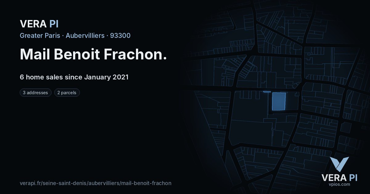 Mail Benoit Frachon, Aubervilliers at night – every parcel coloured by the prices around it, the street's own parcels lit