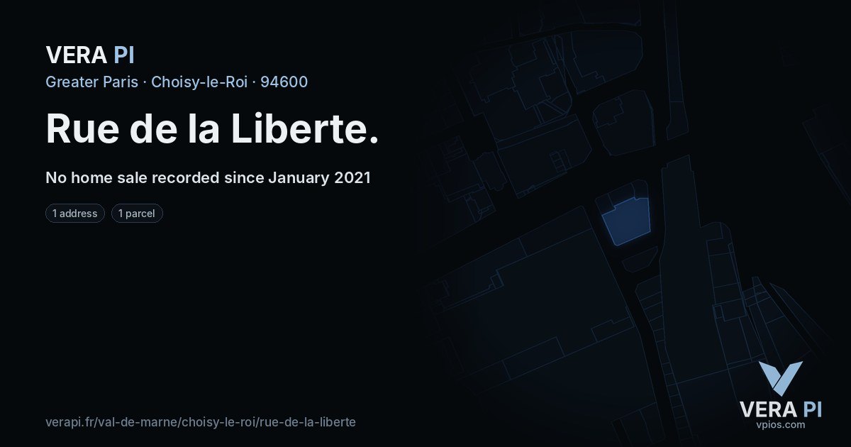 Rue de la Liberte, Choisy-le-Roi at night – every parcel coloured by the prices around it, the street's own parcels lit