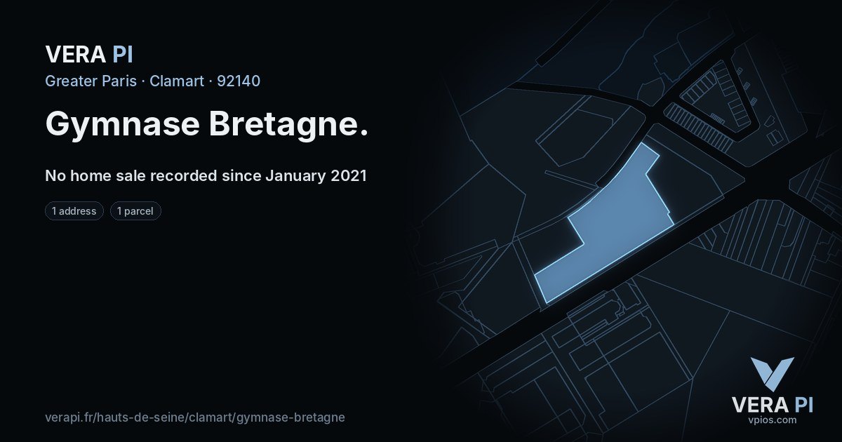 Gymnase Bretagne, Clamart at night – every parcel coloured by the prices around it, the street's own parcels lit