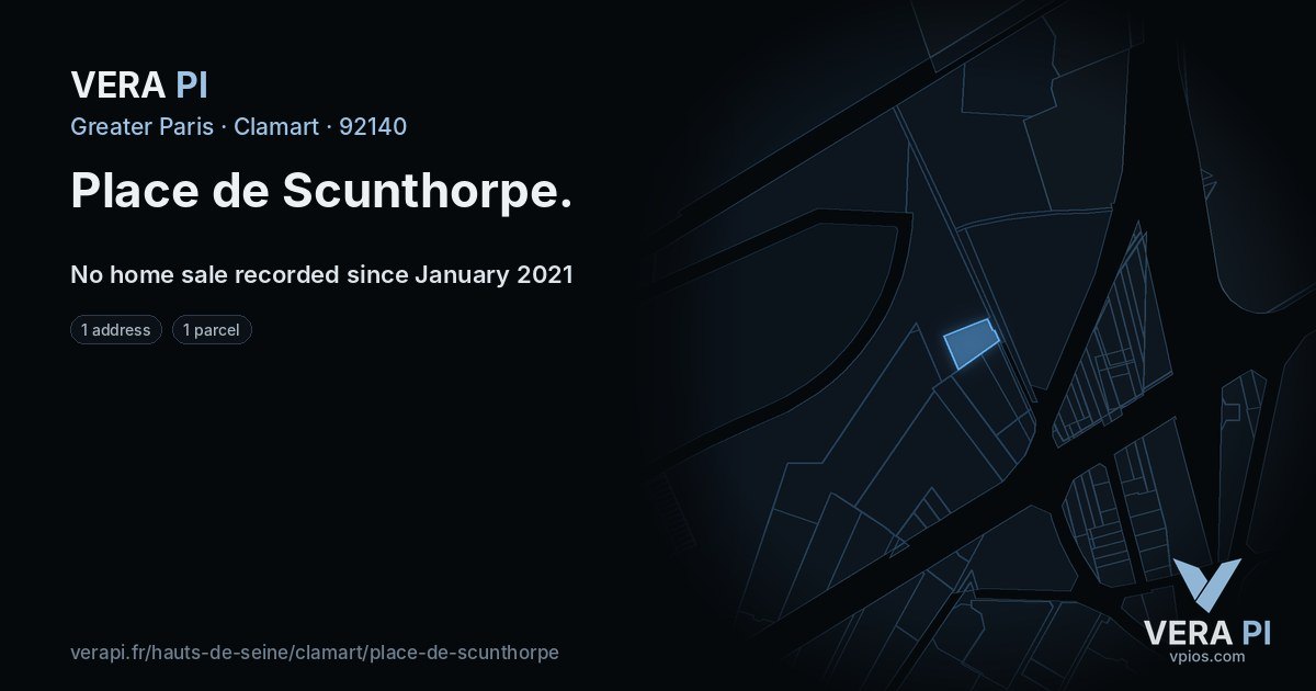 Place de Scunthorpe, Clamart at night – every parcel coloured by the prices around it, the street's own parcels lit