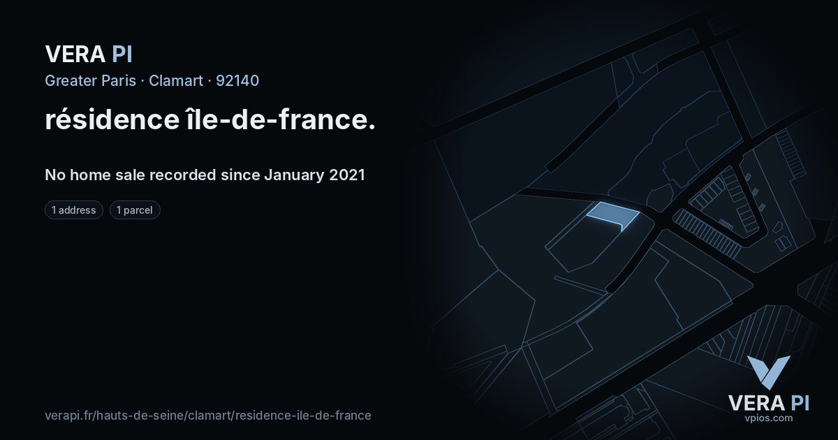 résidence île-de-france, Clamart at night – every parcel coloured by the prices around it, the street's own parcels lit